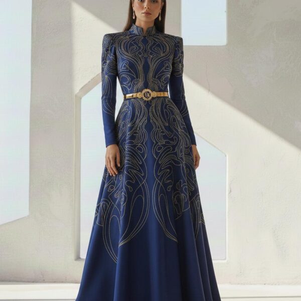 TITLI BLUE GOWN DRESS