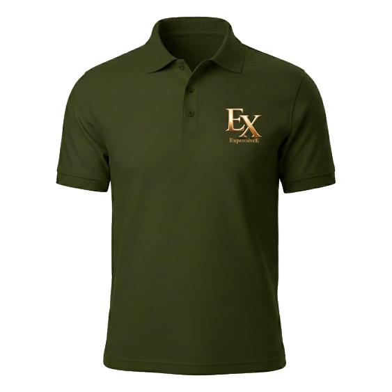MOGUL DARK OLIVE POLO NECK T SHIRT