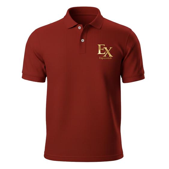 MOGUL DARK RED POLO NECK T SHIRT