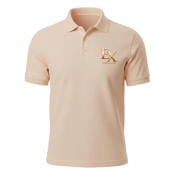 MOGUL LIGHT PEACH POLO NECK T SHIRT