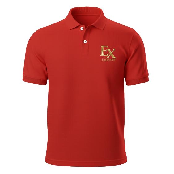 MOGUL LIGHT RED POLO NECK T SHIRT