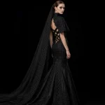 Celtic Knot Mermaid Veil Gown