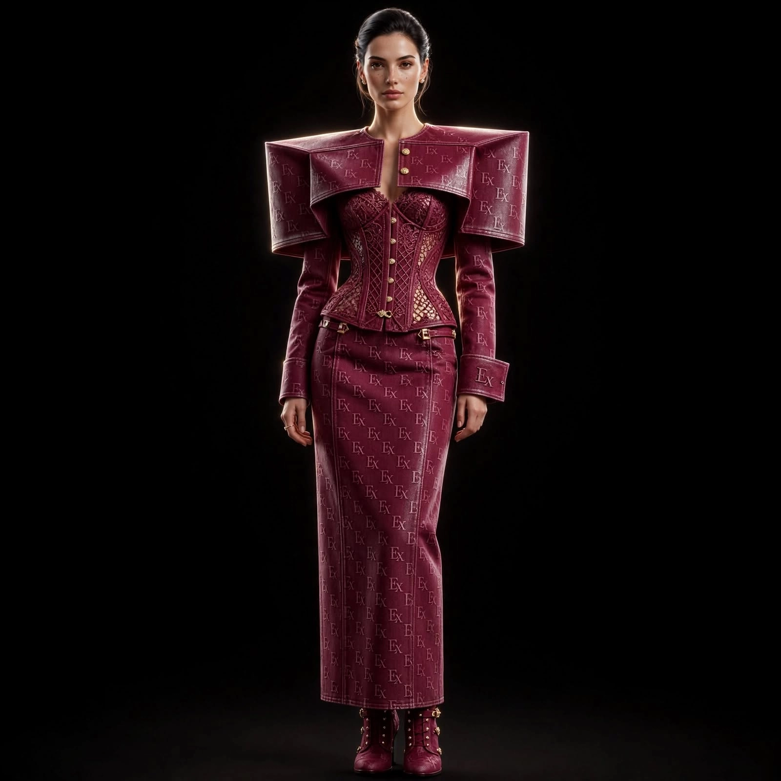 Women's Ex Monogram Power Cape Corset Set - For High Net Worth Individuals Atelier Limited