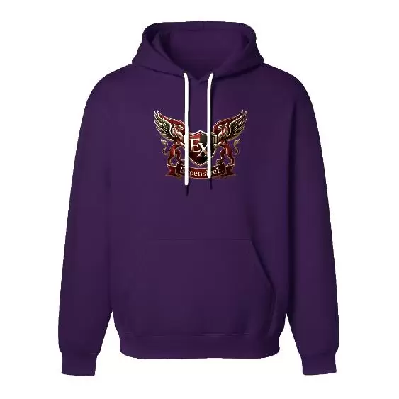 LUXILLIONAIRE DARK PURPLE PULOVER