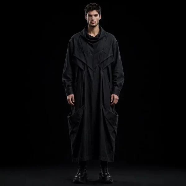 TITAN QUILTED DENIM FLIGHT SUIT - Armored Utility Jumpsuit - Buy Luxury midnight indigo Designer Denim Menswear Online