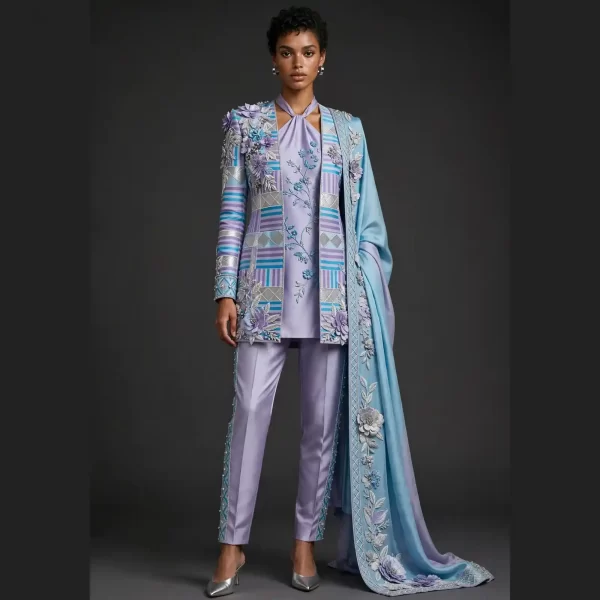 ExpensiveE Geometric Pyramid Architect Avant Garde WeddingGown