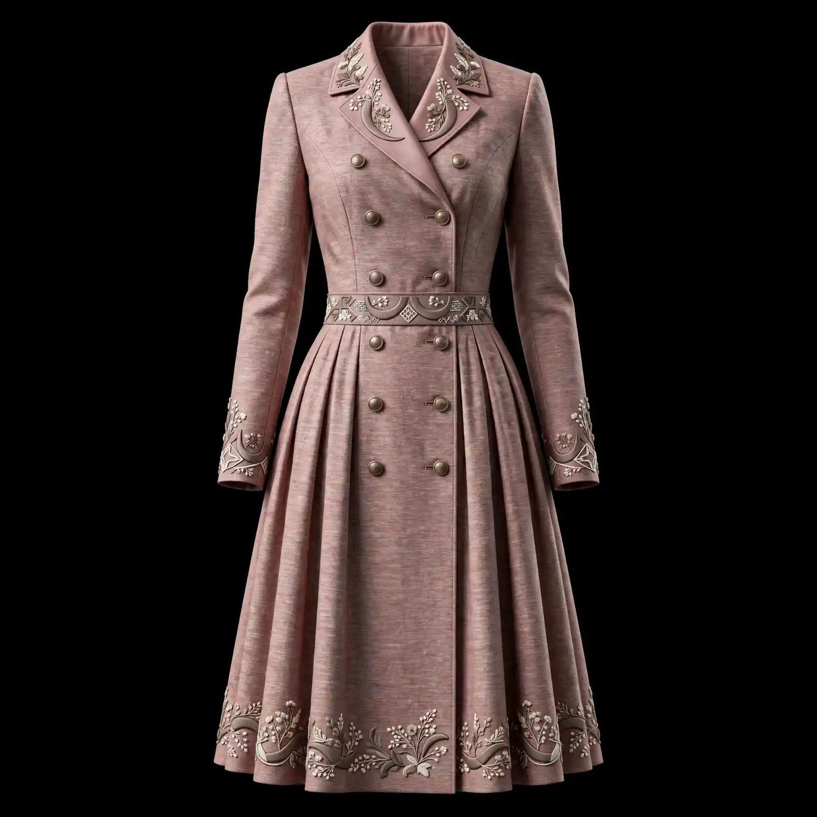 ExpensiveE ExpensiveE Navy Floral Sculpture Anarkali Salwar Suit - ExpensiveE Edition