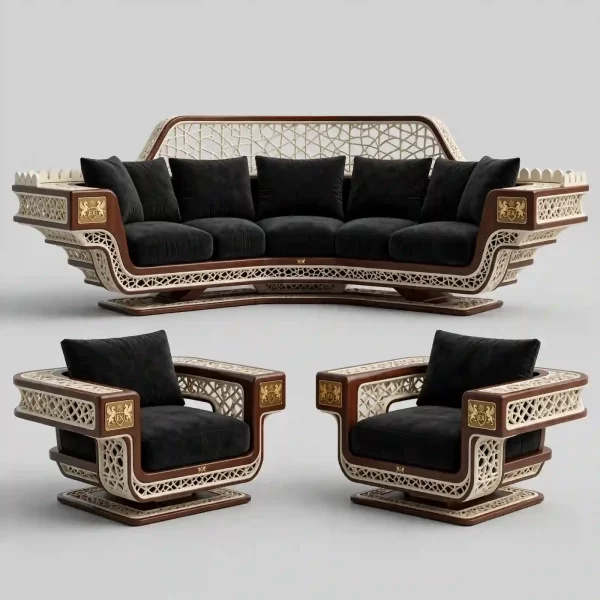 Cantilevered Palace 5+1+1 Floating Throne Sofa