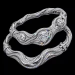 Liquid Mercury Wave Diamond River Necklace