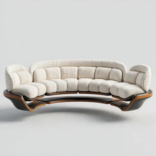 Nebula Floating Cloud 10 Seater Curved Luxury Sofa