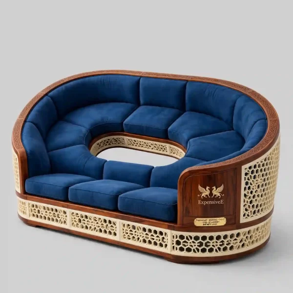Infinity Loop Oval 9 Seater Jali Luxury Sofa