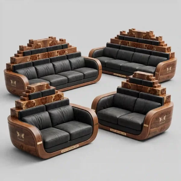 Ziggurat Temple 4+4+2+2 Stepped Pyramid Luxury Sofa