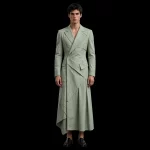 Men's Sage Green Origami Blazer Dress Party Wear