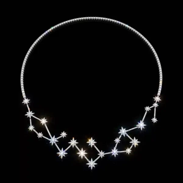 The EX Star Constellation Minimalist Diamond Tennis Necklace - ExpensiveE Minimalist Constellation Collection 01/01
