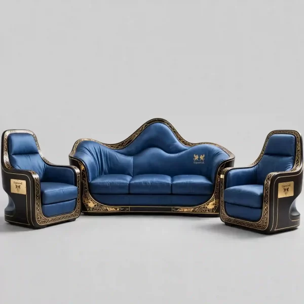 Sapphire Silk Shell 3+2+2 Cocoon Luxury Sofa
